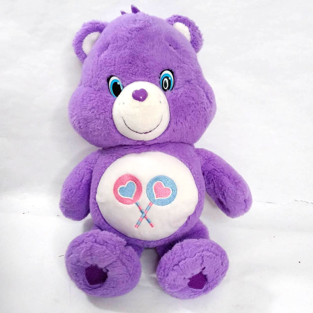 Care Bear Purple Share Bear Stuffed Plush 13" Tall